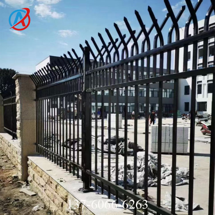 户外小区围栏铁艺栅栏珠海别墅工厂隔离防护栏铁栏杆围墙铁护栏杆