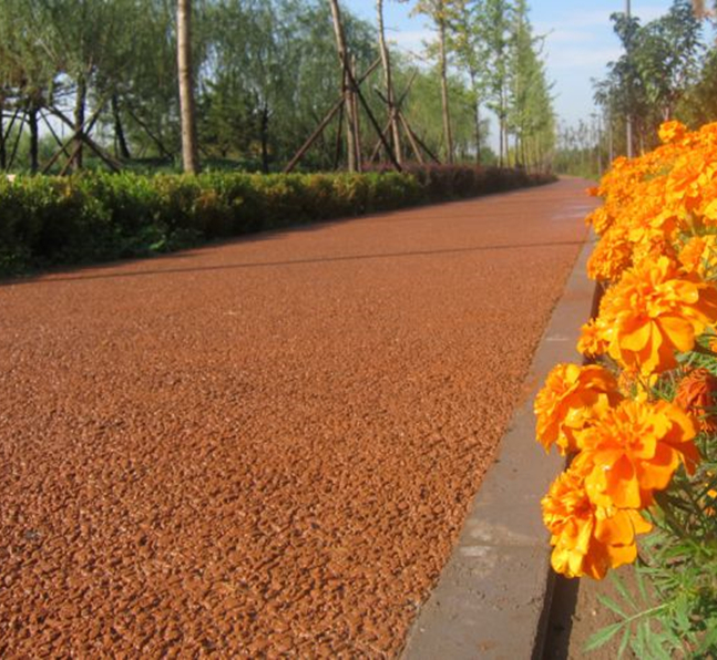 毕节市 彩色透水混凝土胶结料 压印混凝土 透水地坪