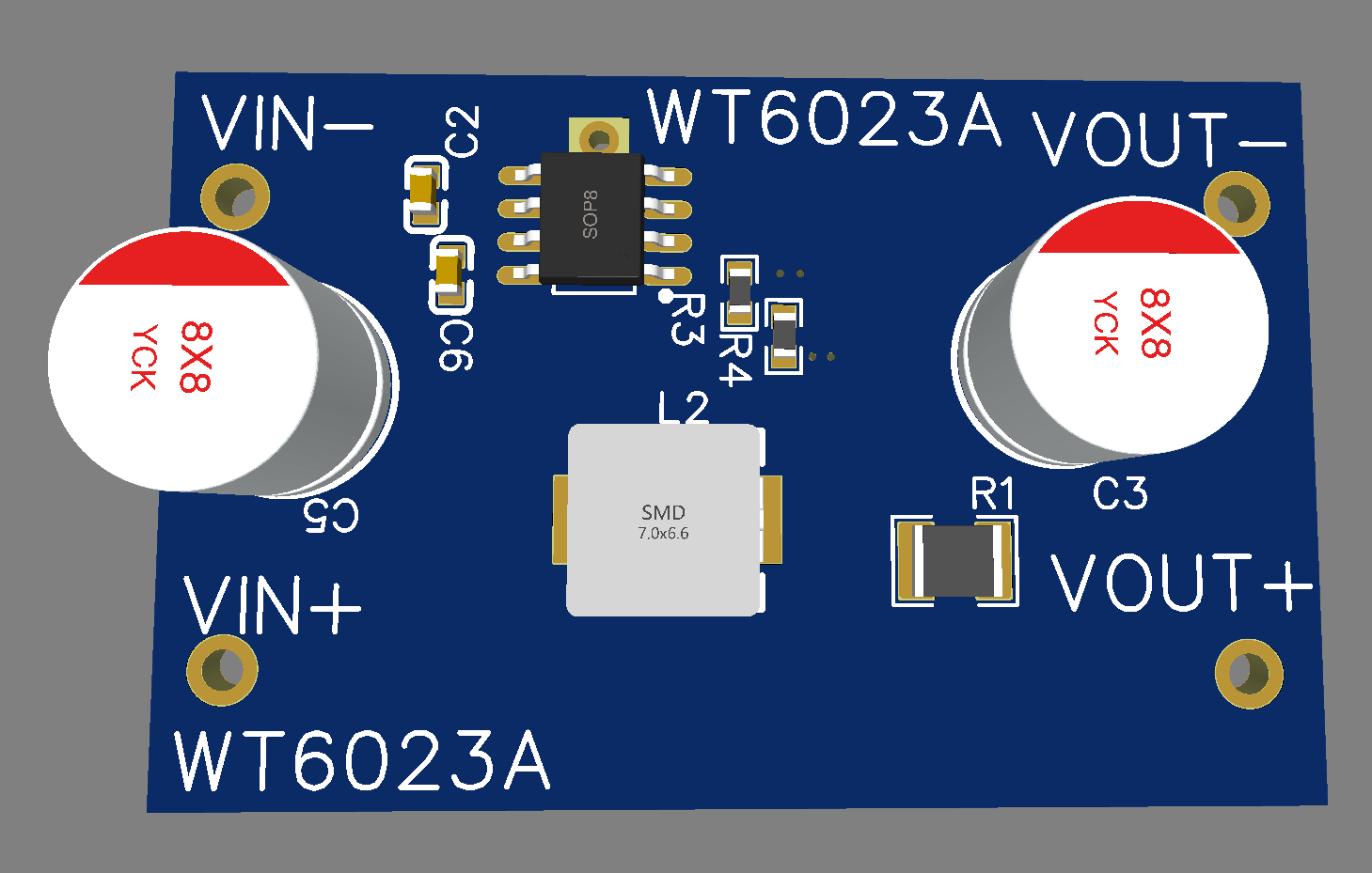 19V转5V5000mA同步降压WT6023A