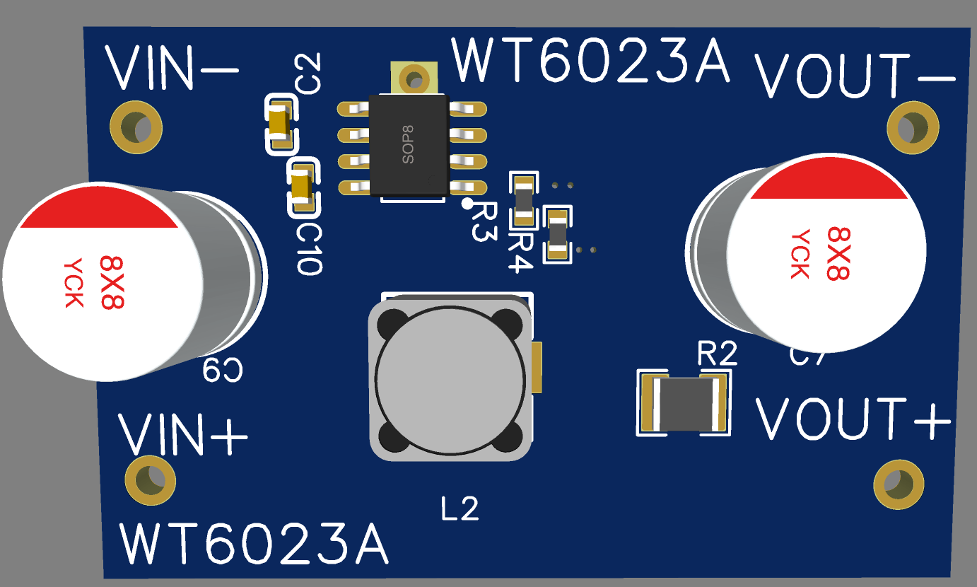 24V转11V2A同步降压WT6023A