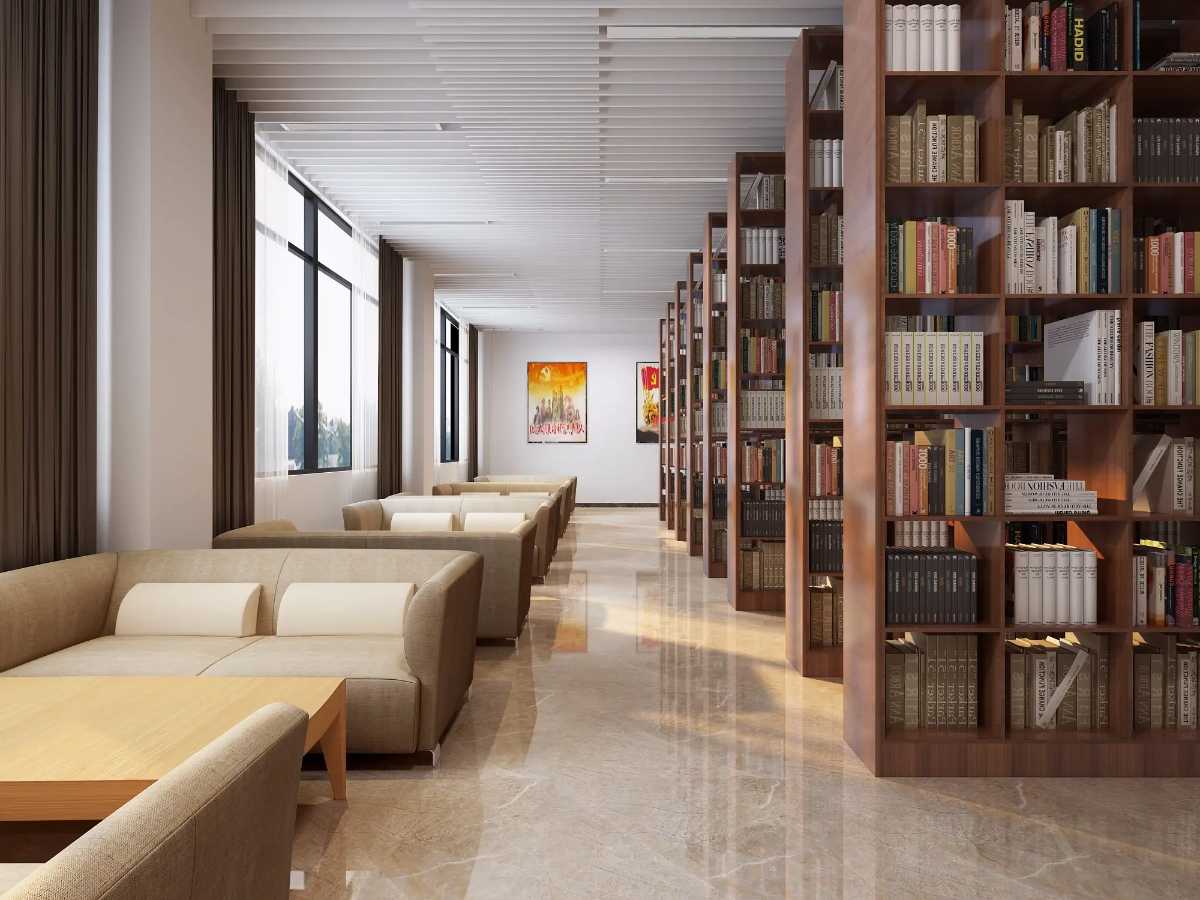  陕西图书馆装修设计施工建议和考虑因素