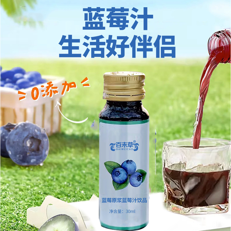蓝莓原浆蓝莓汁低起订量植物饮品OEM贴牌代工