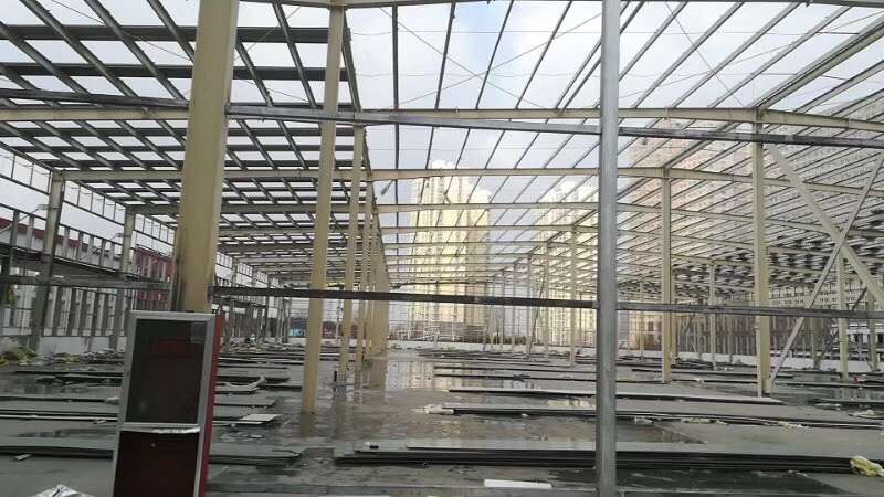 乌海钢结构施工厂家 乌达工地彩钢厂房仓库搭建 款式多样