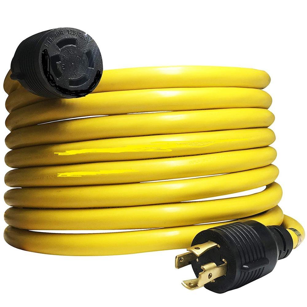 NEMAL14-20P/14-20R  L14-30P/30R 125/250V 10AWG/4C 自锁电源线